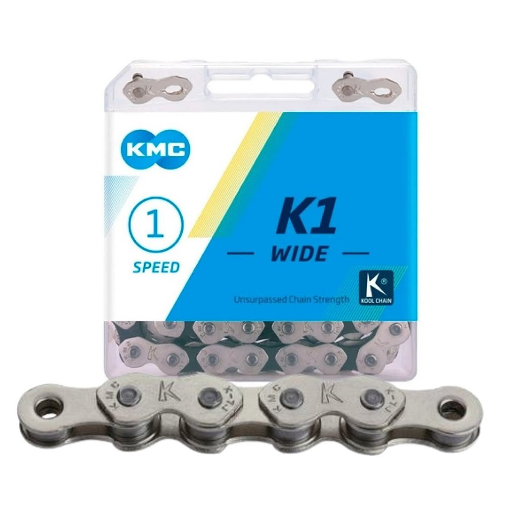 Corrente Kmc K1-W 1/2X1/8X112 Links - Para 1 Velocidade