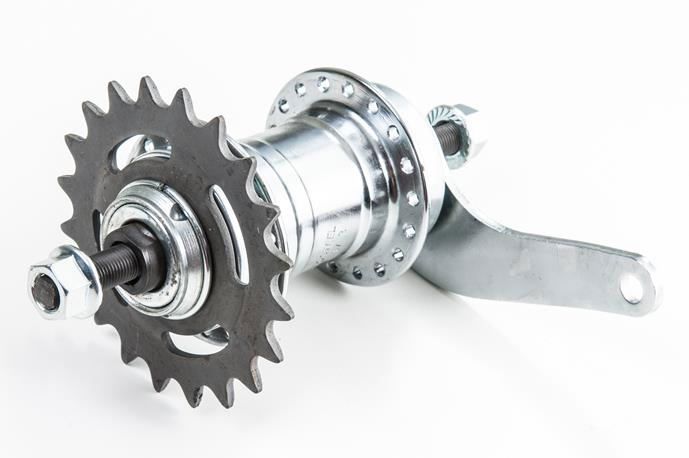 Cubo Traseiro Velosteel De 36 Furos Contra Pedal 20 Dentes | Polido