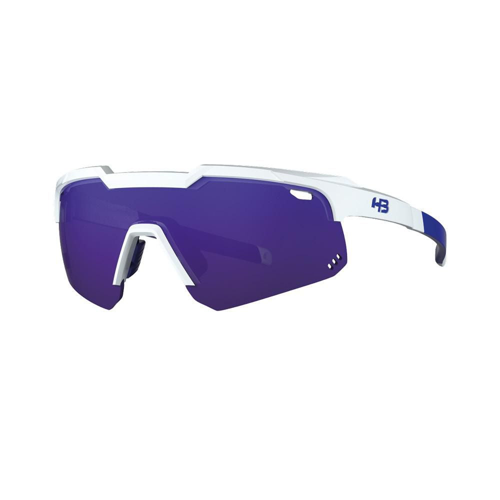 Óculos Hot Buttered Shield Evo Mountain Pearled White | Branco E Roxo