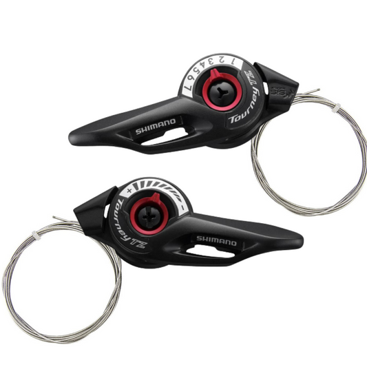 Par De Alavancas Câmbio Tourney Sl-Tz500 3X7Velocidades | Preto