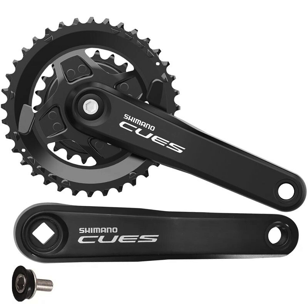 Pedivela Shimano Cues Fc-U4000-2 175Mm 36-22D 9/10/11V - Ponta Quadrada | Preto