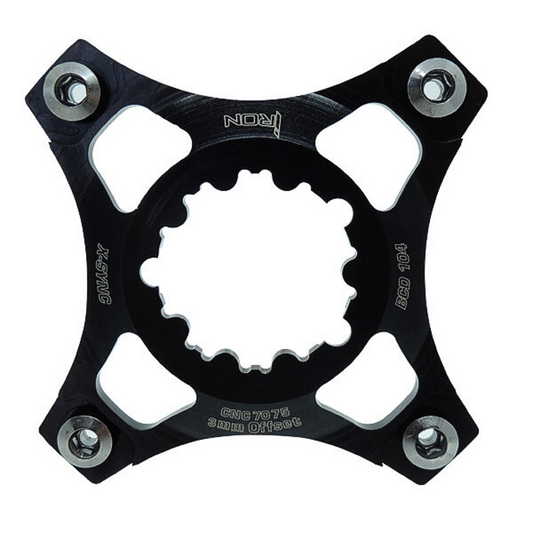 Adaptador De Coroa Direct Sram Bb 30 Gxp Para Bcd 104Mm Simétrico Offset 3 Mm - Iron Spider X-Sync Gmi-169 | Alumínio