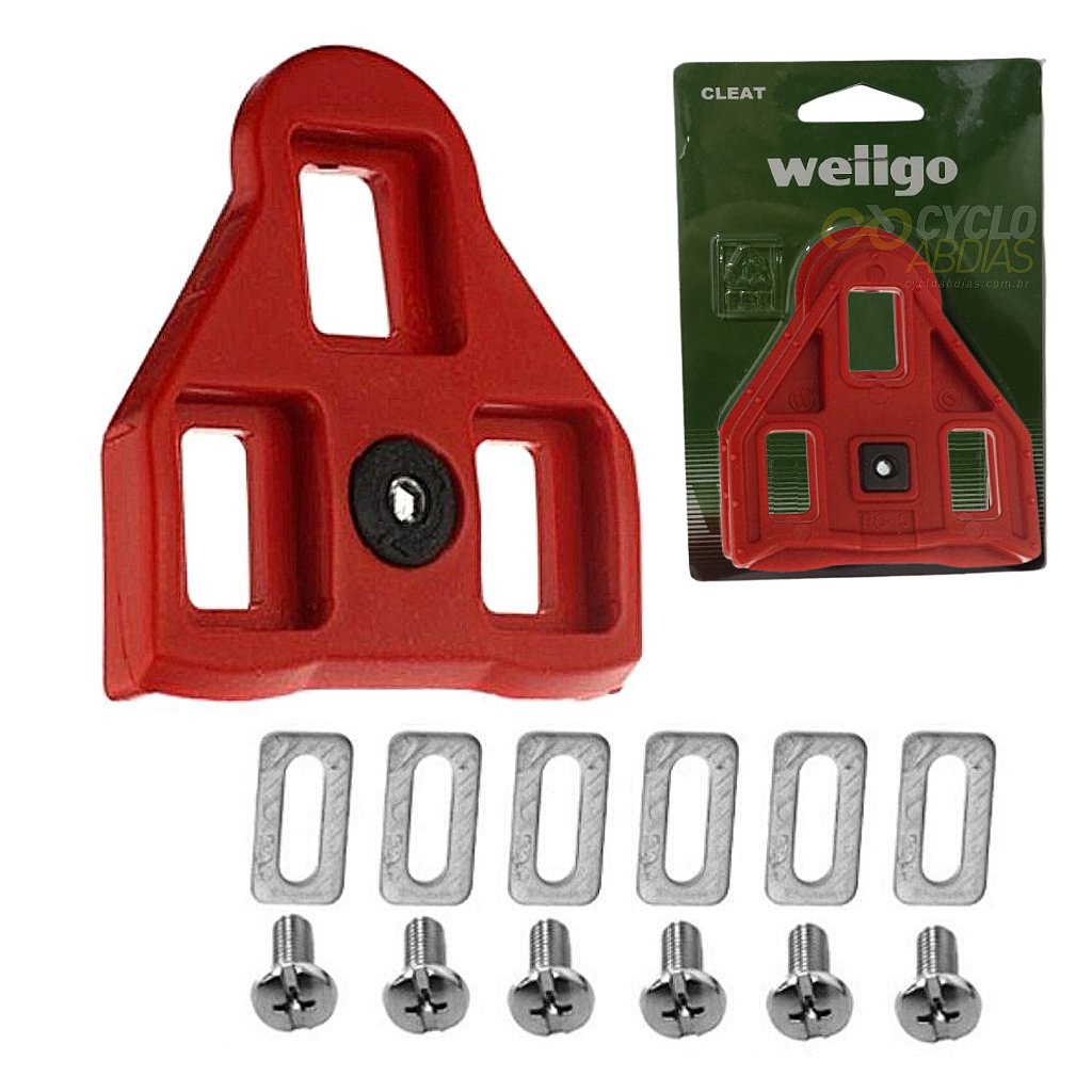 Taco Wellgo Look Delta Rc-5 Futuação 9º | Vermelha