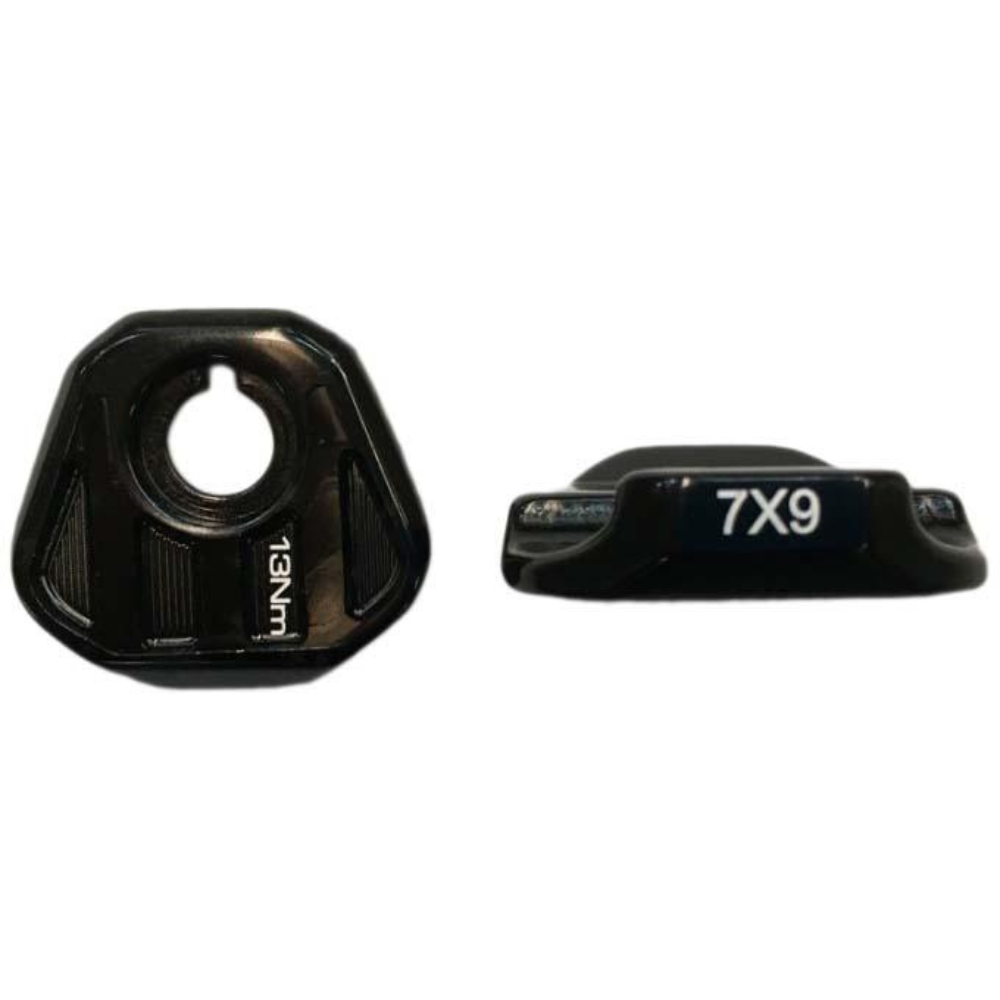 Adaptador Shimano Pro Bike Gear Para Trilho De Selim Oval Em Carbono 7X9 Mm | Preto