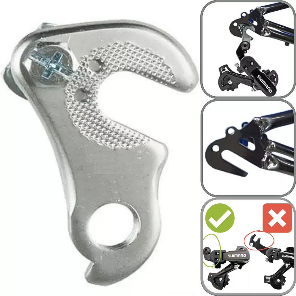 Gancheira Adaptador P/Câmbio Traseiro - Aço | Cromado