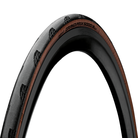 Pneu Continental Grand Prix 5000 S Tr 700X25 - Tubeless Ready | Preto E Marrom