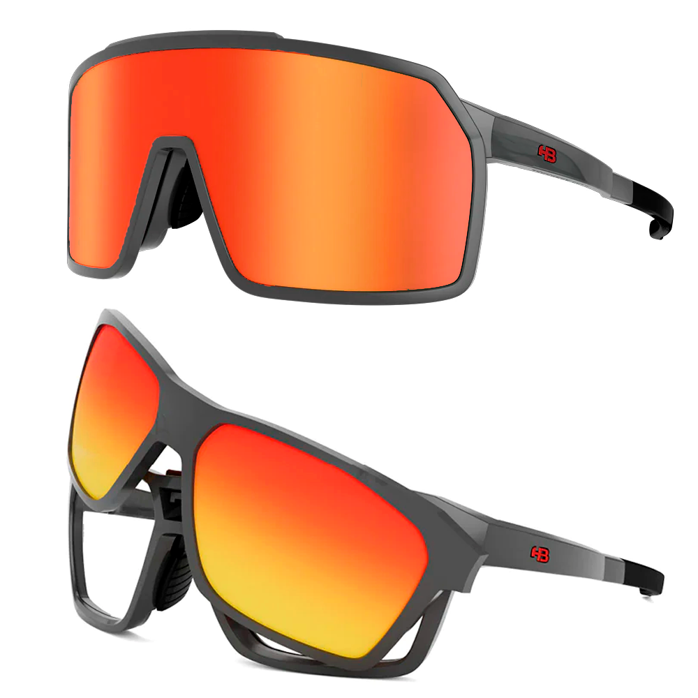 Óculos Hot Buttered Presto Graphene Red Orange Chrome | Cinza