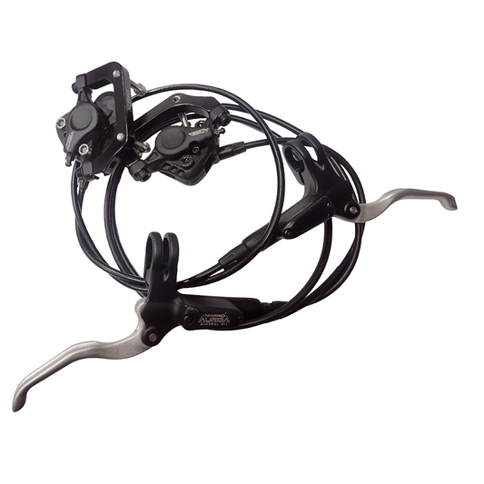 Freios Hidráulicos Tektro Auriga F203/ R180 | Preto E Polido