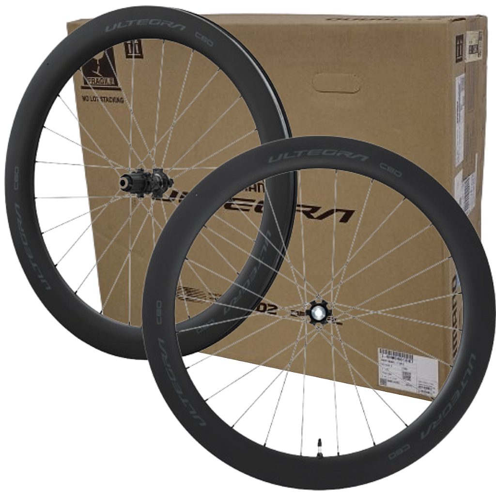 Par De Rodas Aro 700 Shimano Ultegra Wh-R8170 C60 24 Furos Tubeless 12X100/142Mm - 11 A 12 Velocidades | Preta