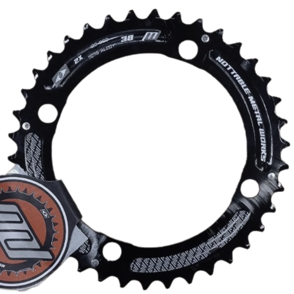 Coroa Nottable Index 38 Dentes Bcd 120 Mm Simétrico - Alumínio | Preta