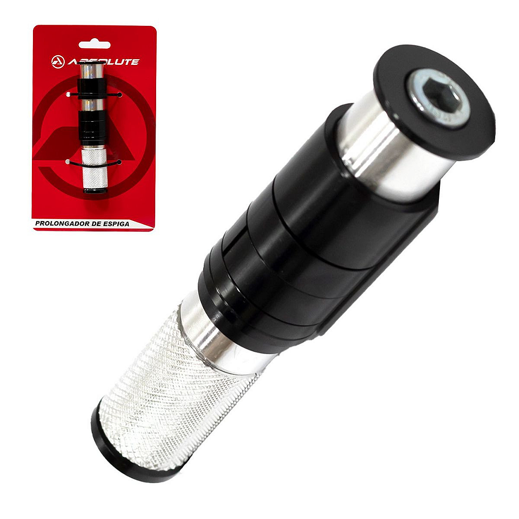 Extensor De Espiga Absolute Tipo Expander Oversize 1 1/8” - Prolonga 50Mm | Preto