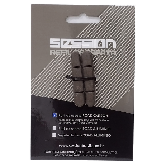 Sapata Para Aro Carbono - Sistema Shimano 55Mm Refil | Session