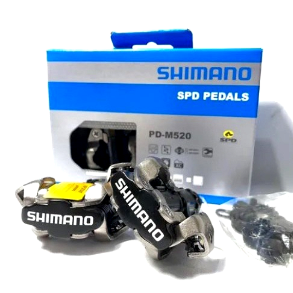 Pedal Shimano PD-M520 SPD MTB - com taquinho