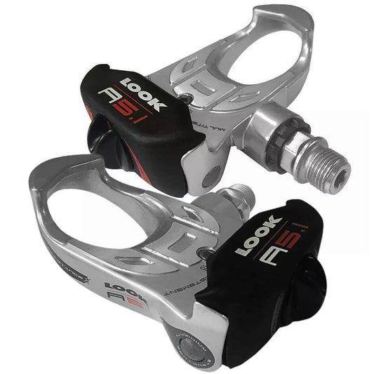 Par De Pedal Look A5.1 Para Speed - Com Tacos | Prata