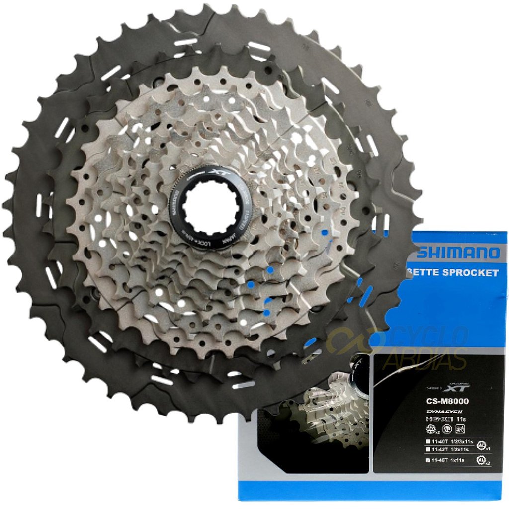 Cassete Shimano Deore Xt Cs-M8000 De 11 Velocidades 11/46 Dentes