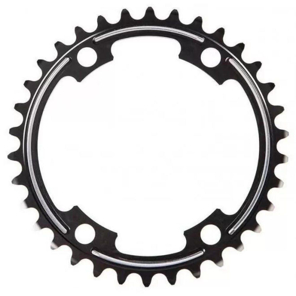 Coroa Shimano Dura Ace Fc-9000 34D Bcd 110Mm 2X11V - Alumínio | Preta