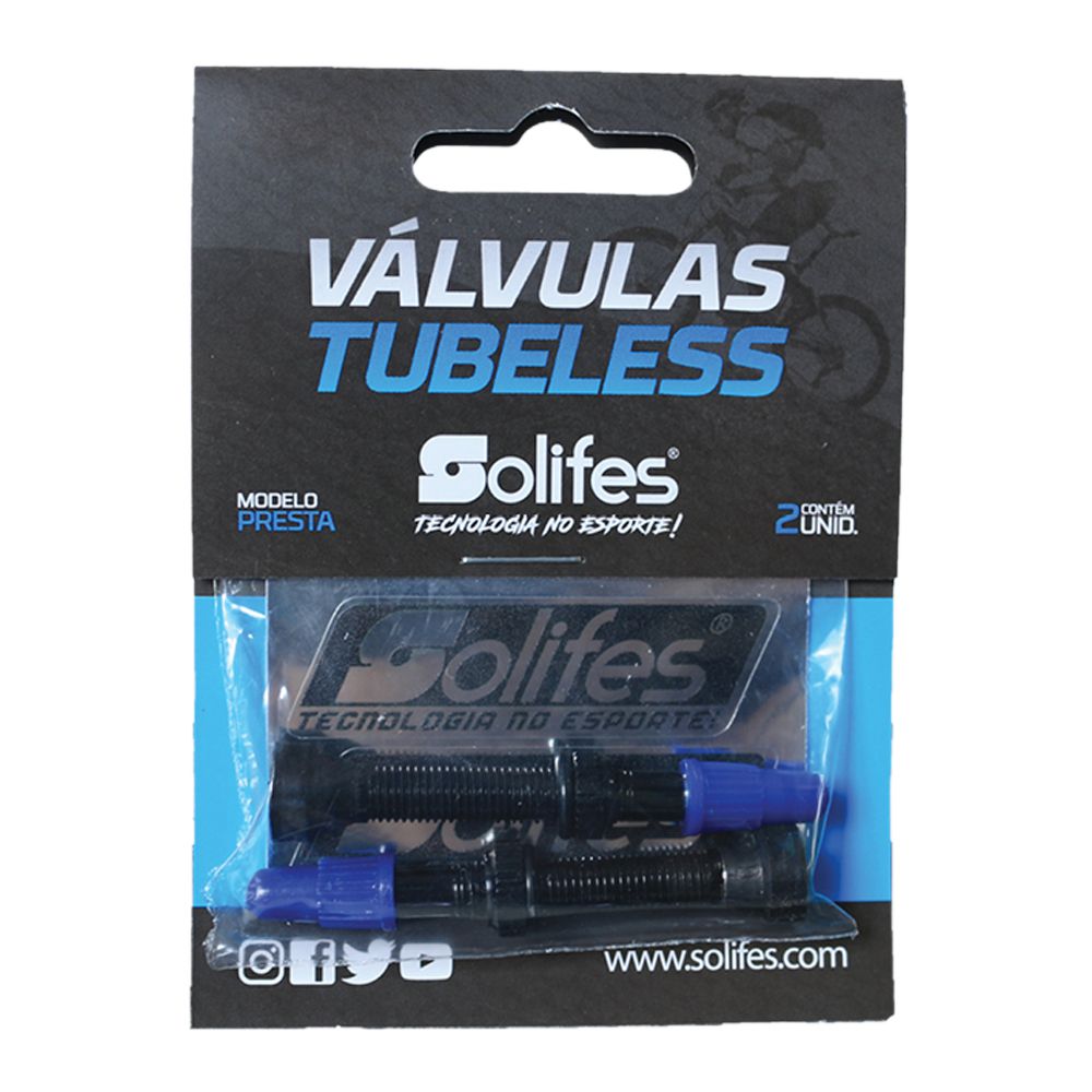 Par De Válvula Tubeless Solifes Presta De 48 Mm