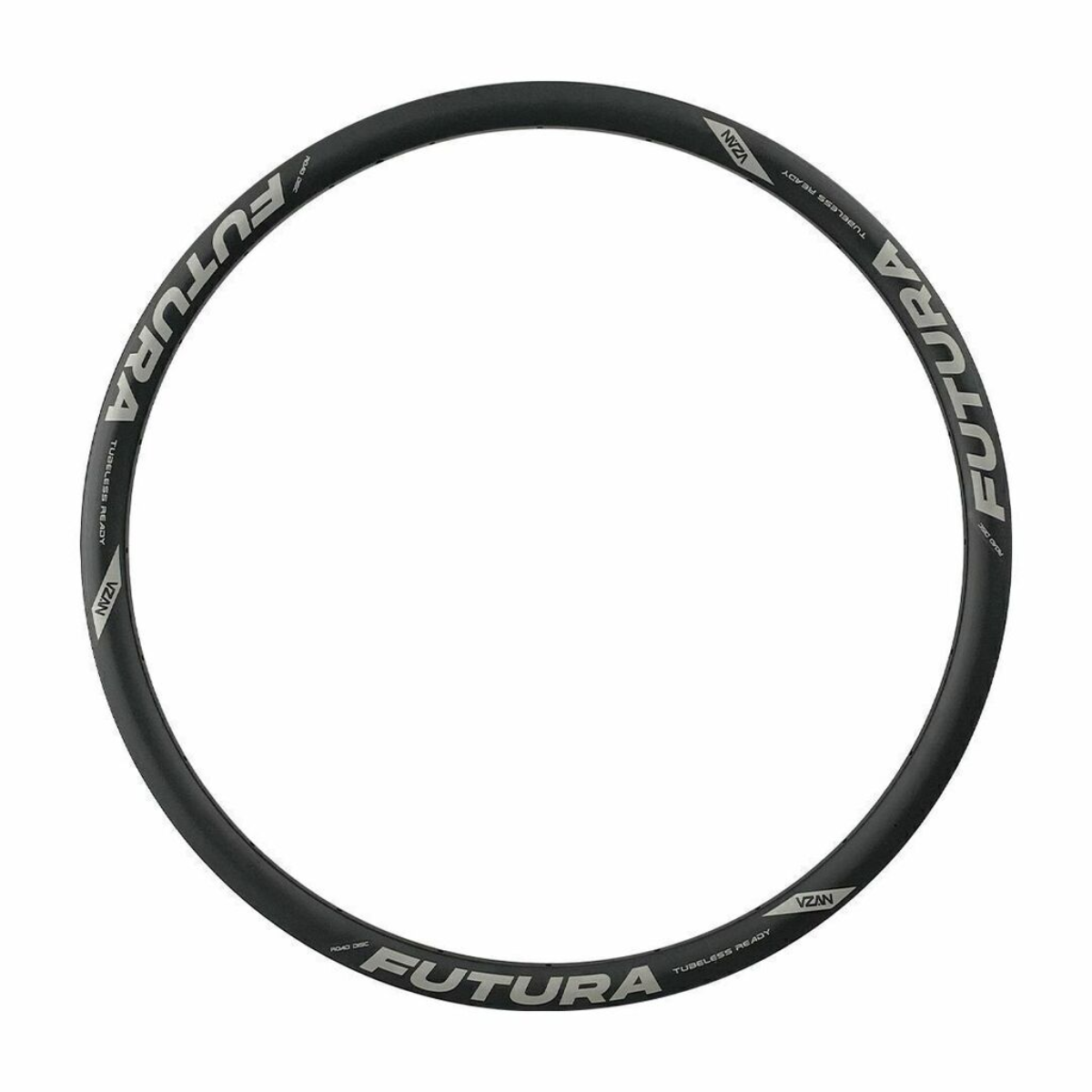 Aro Vzan Futura 700C/24F P106 Tubeless à disco – Preto fosco