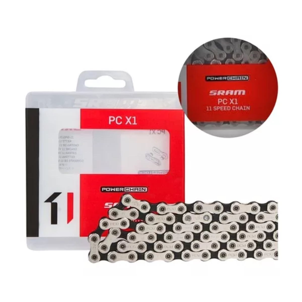 Corrente Sram PC-X1 118 elos Solid Pin - 11 Velocidades