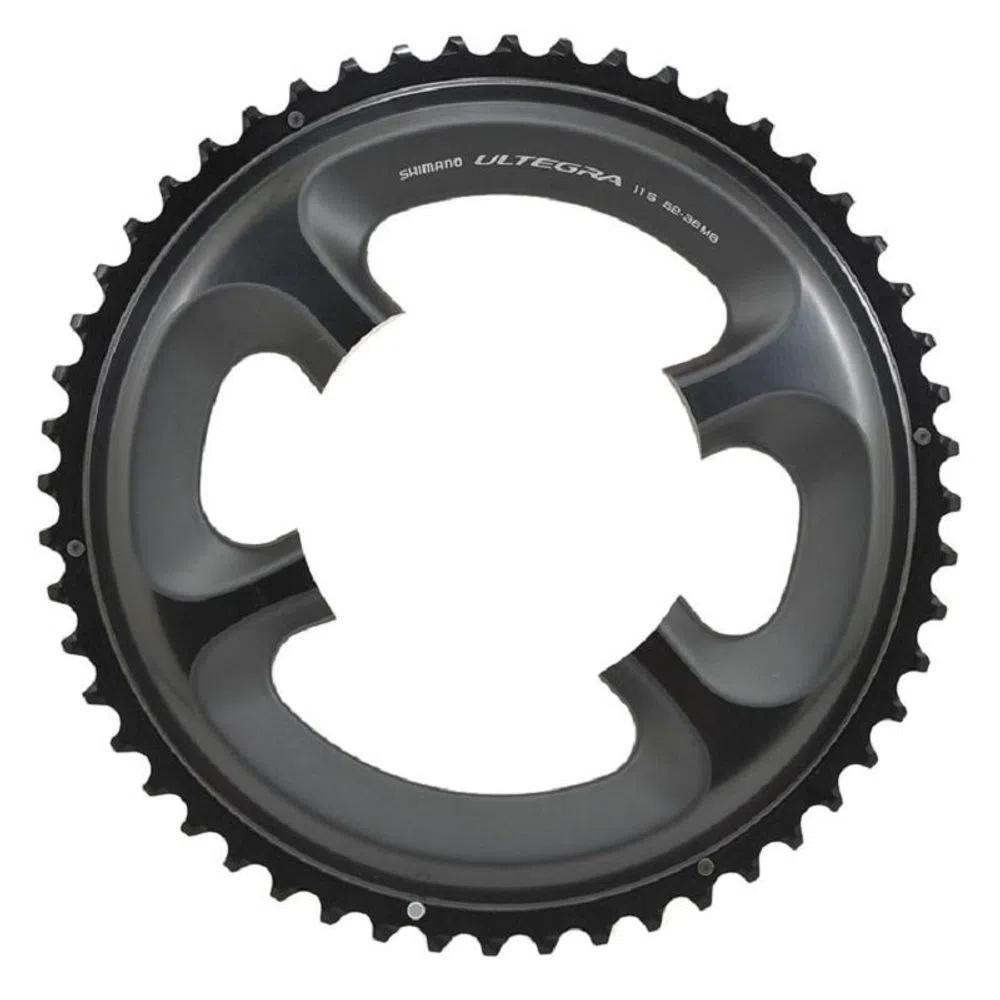Coroa Shimano Ultegra FC-6800 52 Dentes BCD 110 Mm - Alumínio | Cinza