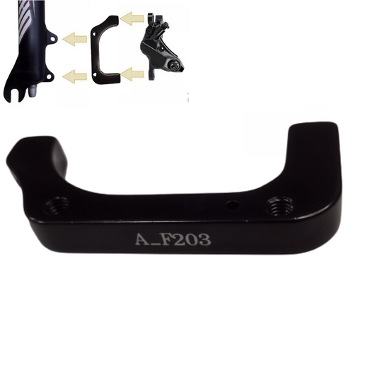 Adaptador Para Freio A Disco Dianteiro F203Mm - Is/Post | Preto