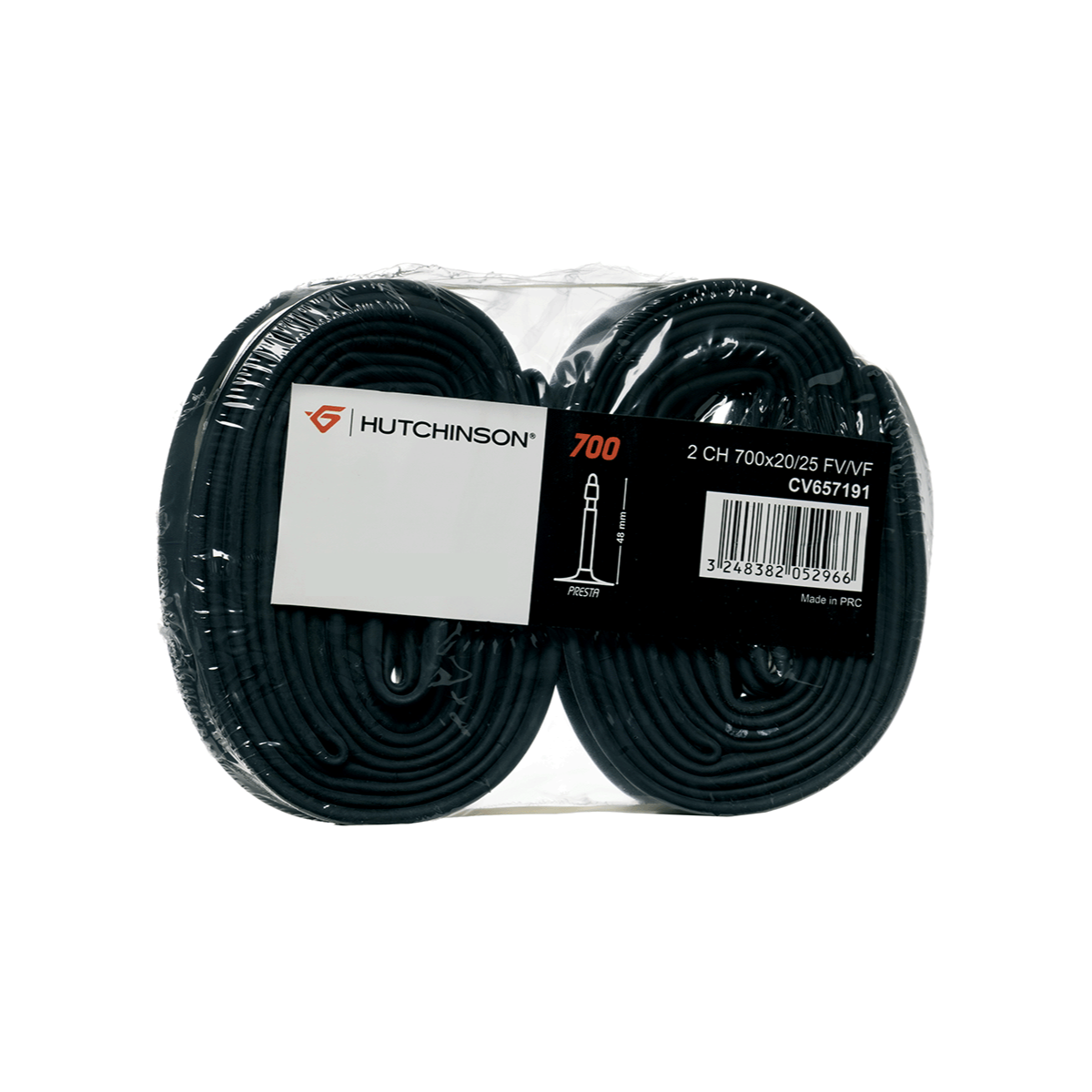 Par de câmaras Hutchinson 700x28–35C Good Deal – Válvula Presta 48mm