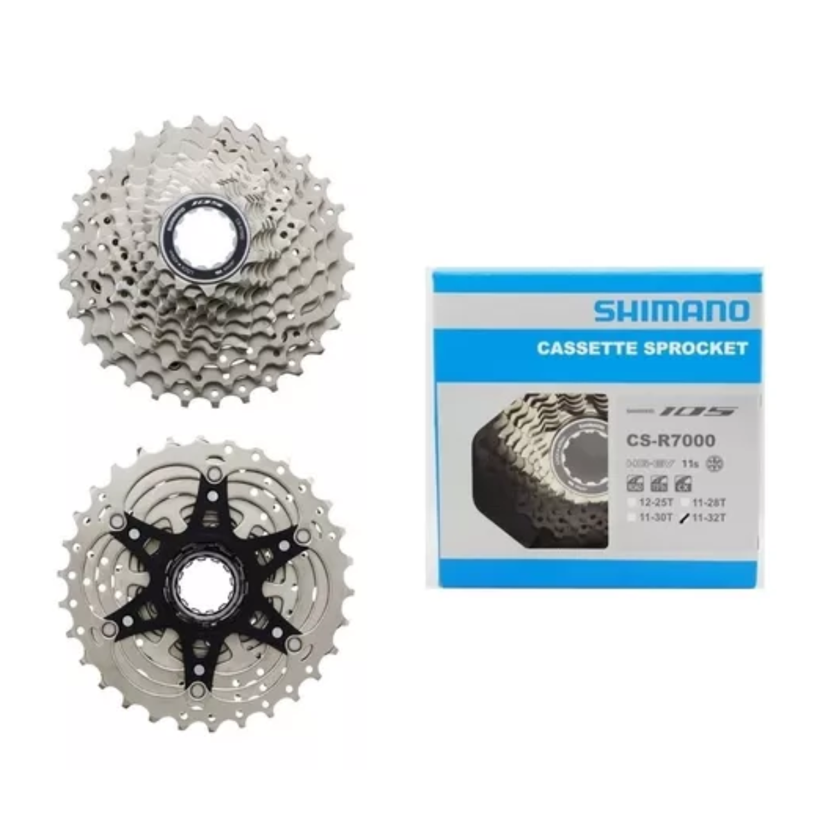 Cassete Shimano 105 CS-R7000 11-32 de 11 velocidades