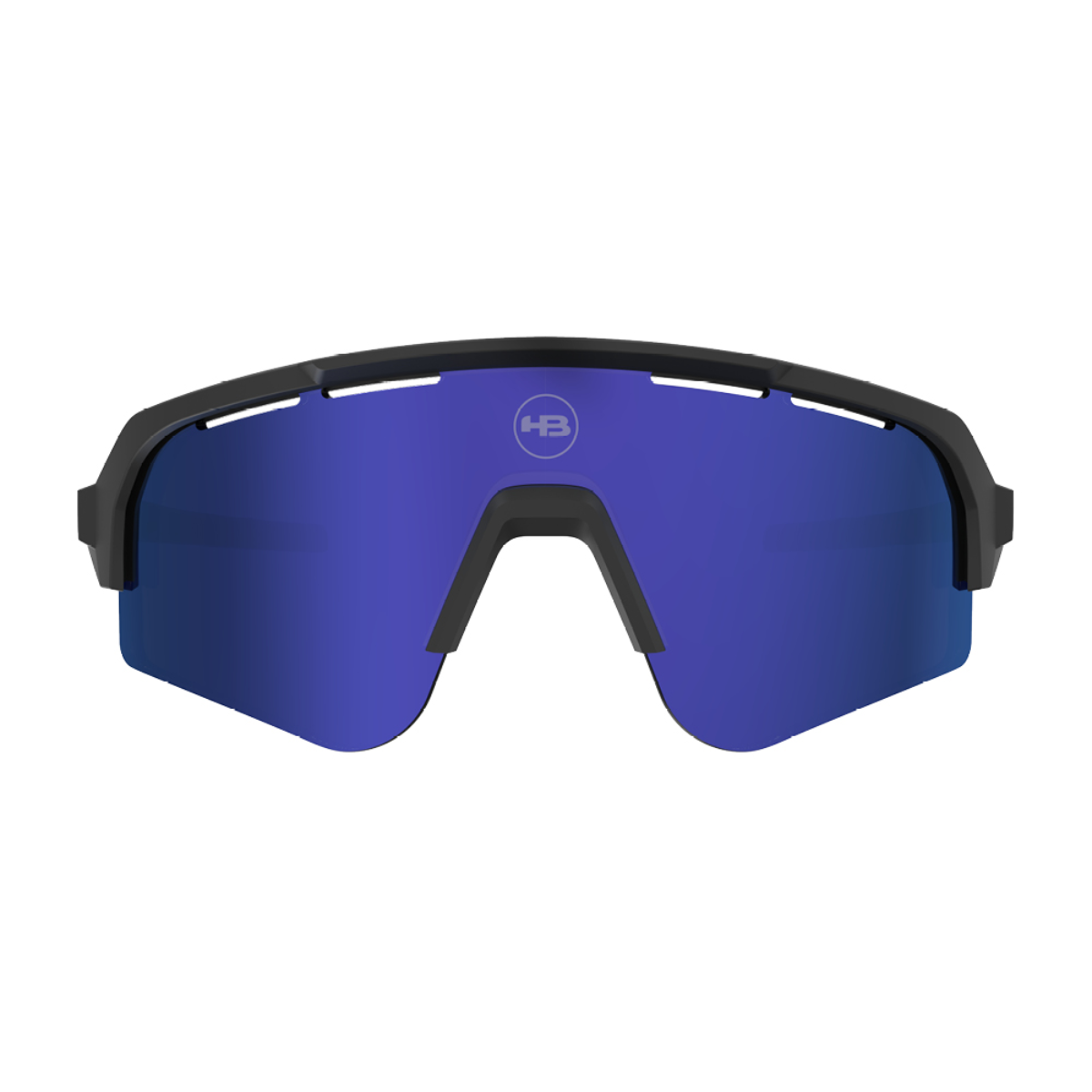 Óculos de sol HB Edge S Matte Black / Lente Blue Chrome