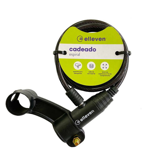 Cadeado Elleven Espiral 1Mx6Mm Com Chave