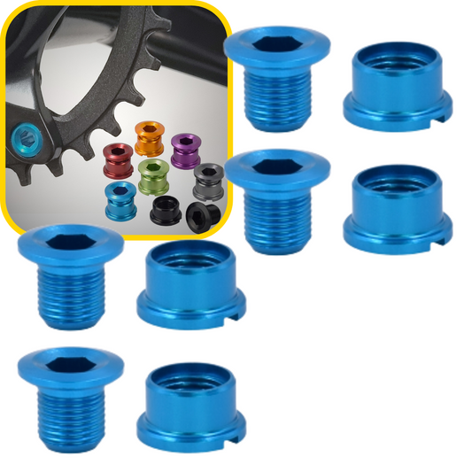 Parafusos De Coroa Narrow Wide Única Alumínio Cj001-Al Gantech - 4Un | Azul