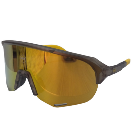 Óculos Hot Buttered Edge R Matte Onyx Orange Chrome | Cinza Com Amarelo