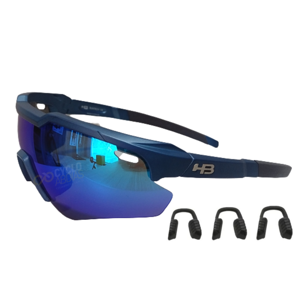 Óculos Hot Buttered Shield Evo 2.0 Matte Blue / Blue Chrome | Azul Fosco