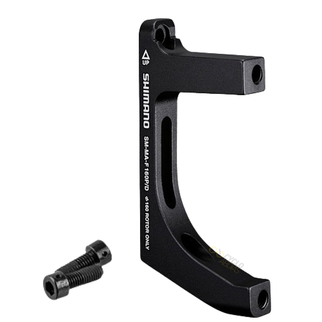 Adaptador Shimano Sm-Ma-F160P/D Para Freio A Disco Road Dianteiro 160 Mm | Preto