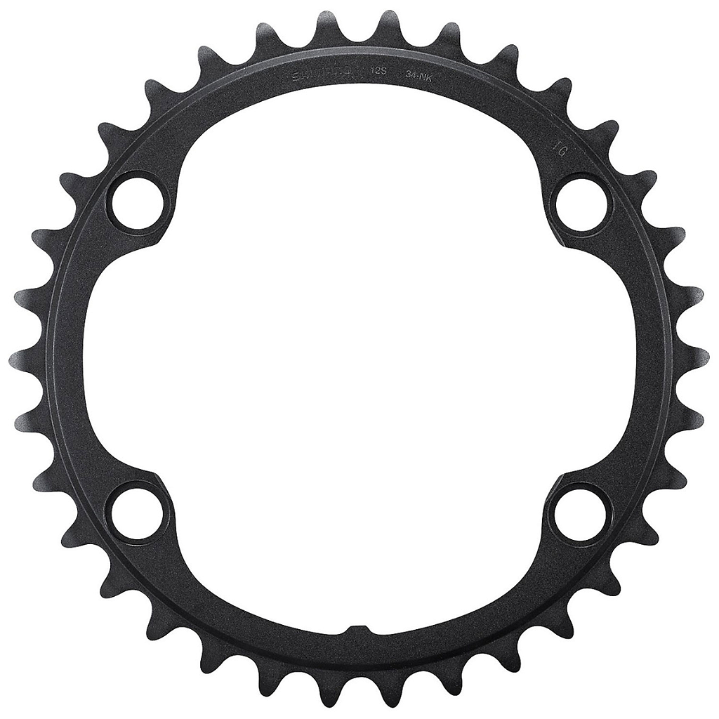 Coroa Shimano Ultegra Fc-R8100 34D Bcd 110Mm 2X12V - Alumínio | Preta