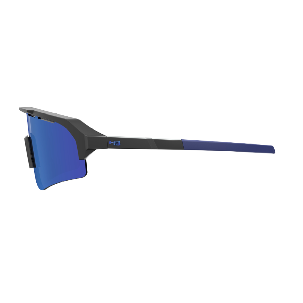 Óculos de sol HB Edge S Matte Black / Lente Blue Chrome