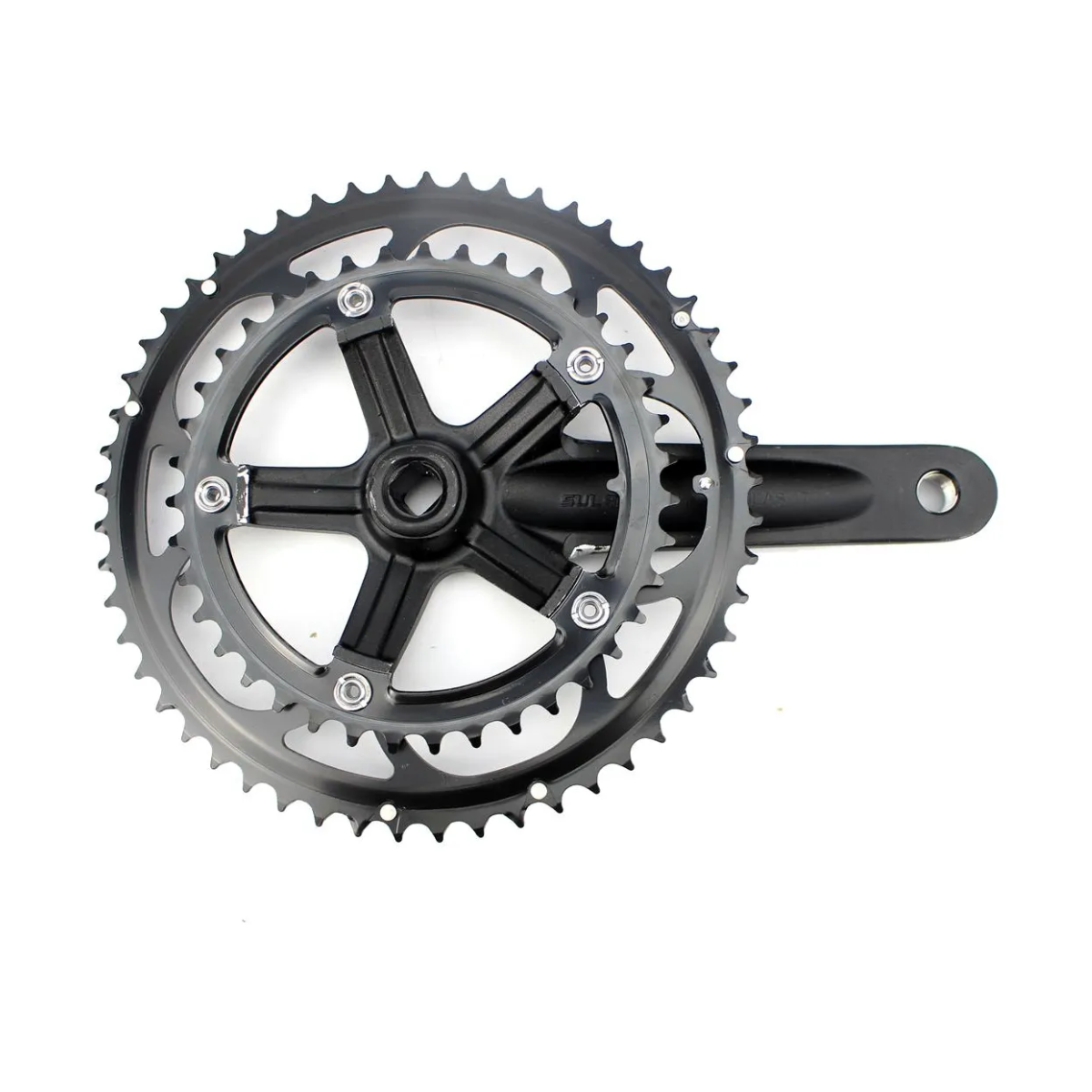 Pedivela duplo em alumínio 39/53D 175mm – Ponta quadrada