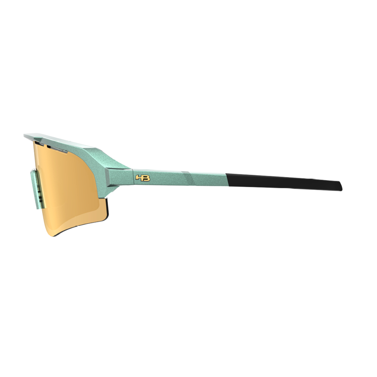 Óculos de sol HB Edge S Metallic Green / Lente Gold Chrome