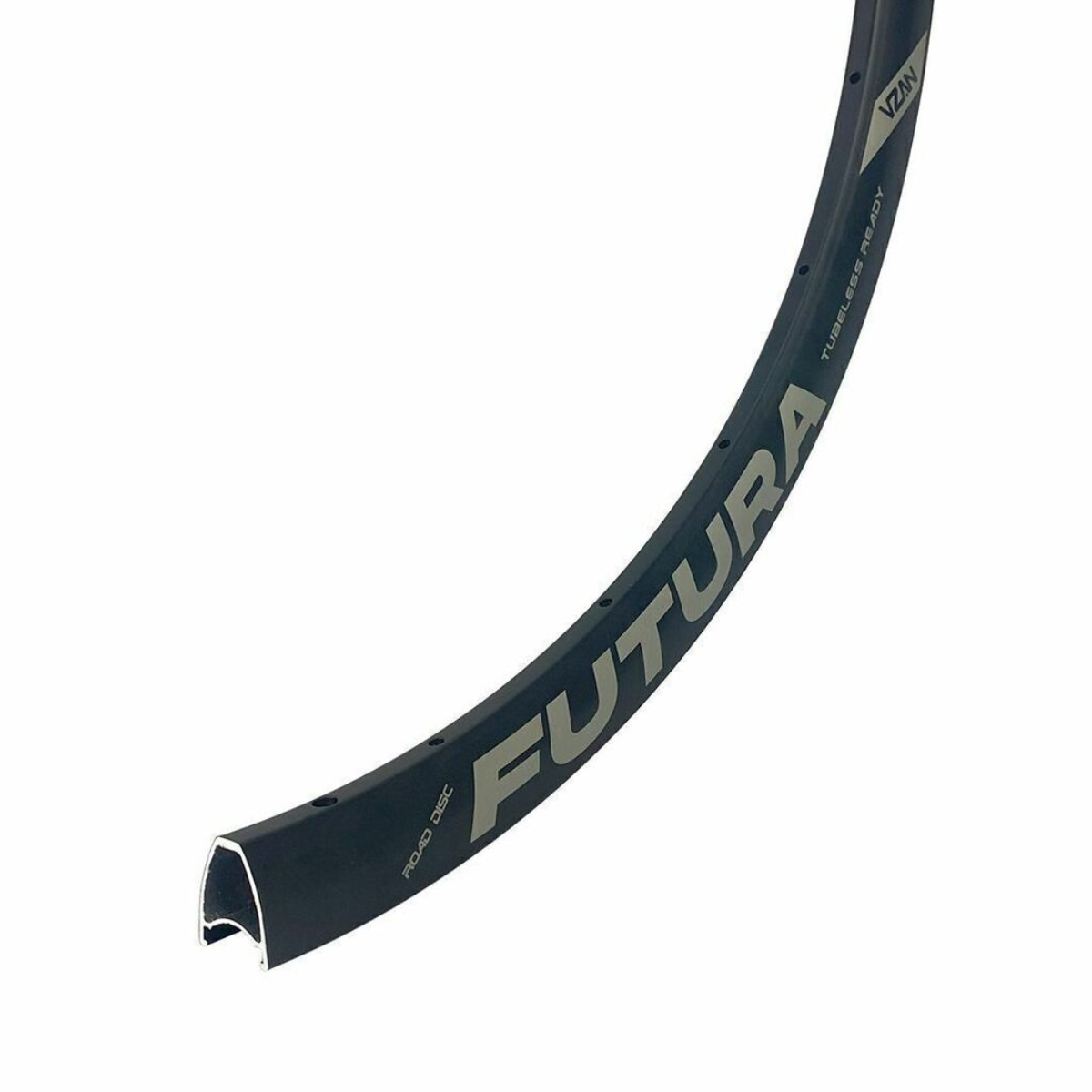 Aro Vzan Futura 700C/24F P106 Tubeless à disco – Preto fosco