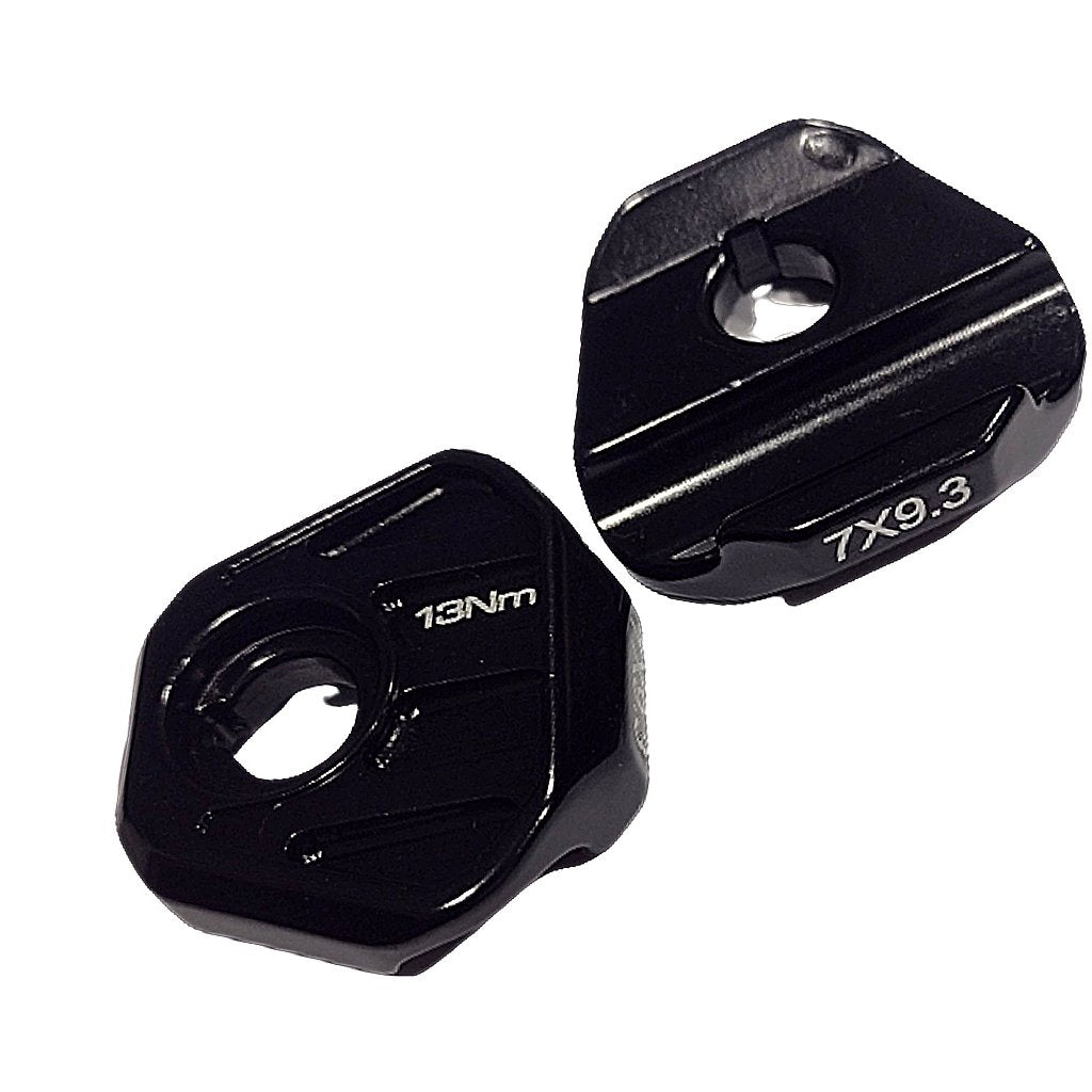 Adaptador Shimano Pro Bike Gear Para Trilho De Selim Oval Em Carbono 7X9.3 Mm | Preto