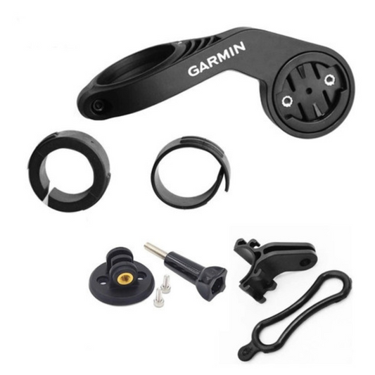 Suporte De Garmin Edge Longo - Para Gps Farol Ou Gopro | Preto Fosco
