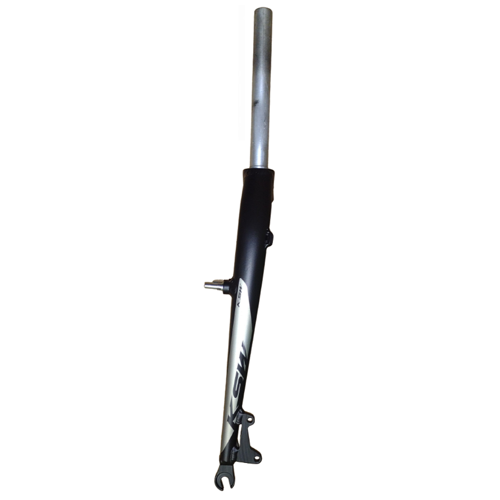 Garfo Aro 26 Ksw Standard Aheadset 25.4Mm Aluminio - Disco E V-Brake | Preto E Cinza Fosco