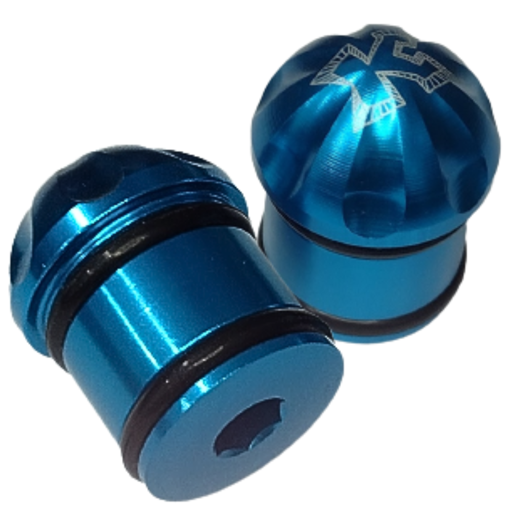 Tampa Para Guidão Kcnc Road Alumínio 6061 | Azul