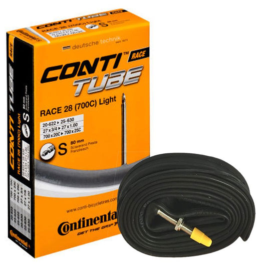 Câmara De Ar Continental Race 700X18/25C - Válvula Presta 80 Mm