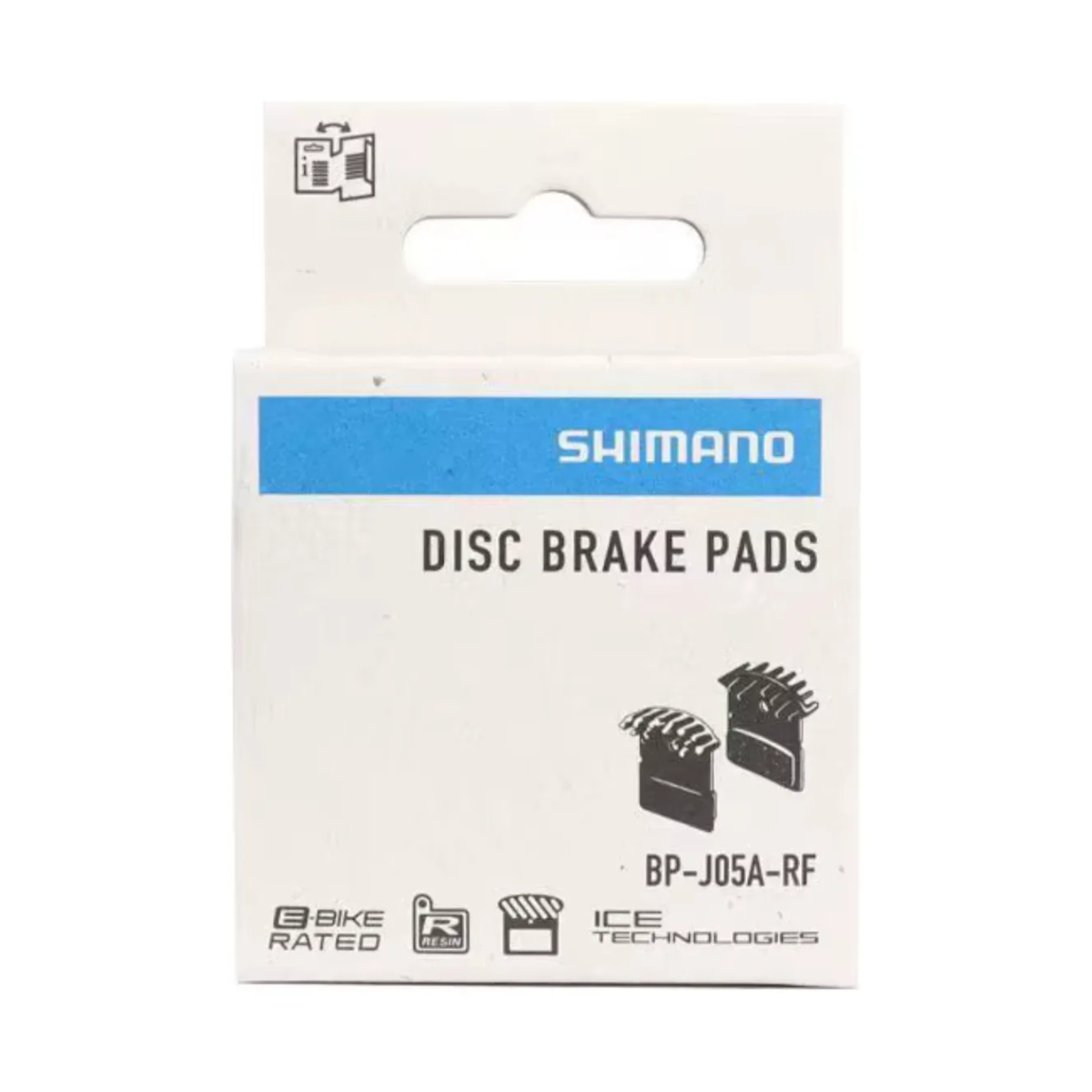 Par de pastilhas de freio Shimano BP-J05A-RF em Resina