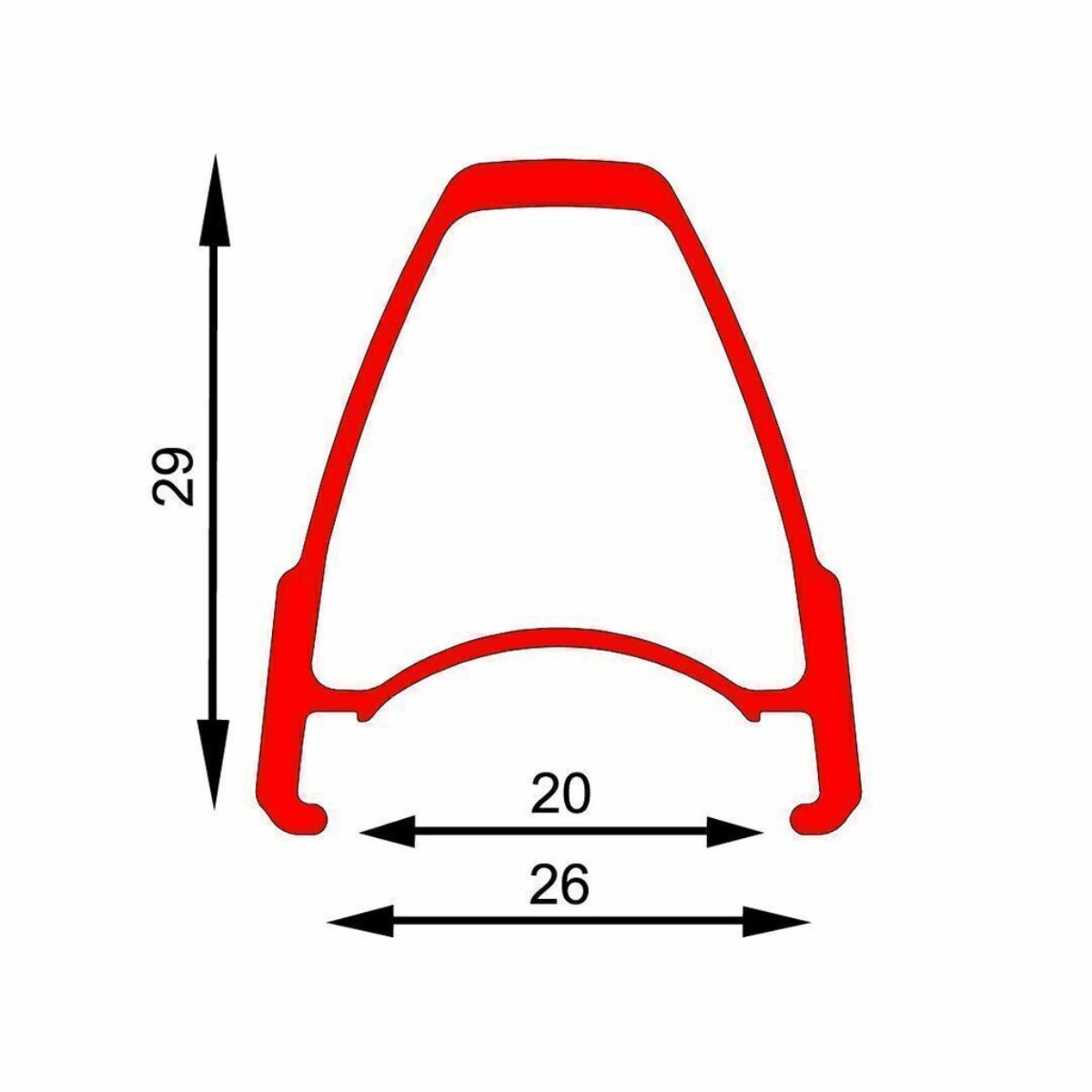 Aro Vzan Futura 700C/24F P113 Tubeless – V-Brake e Ferradura