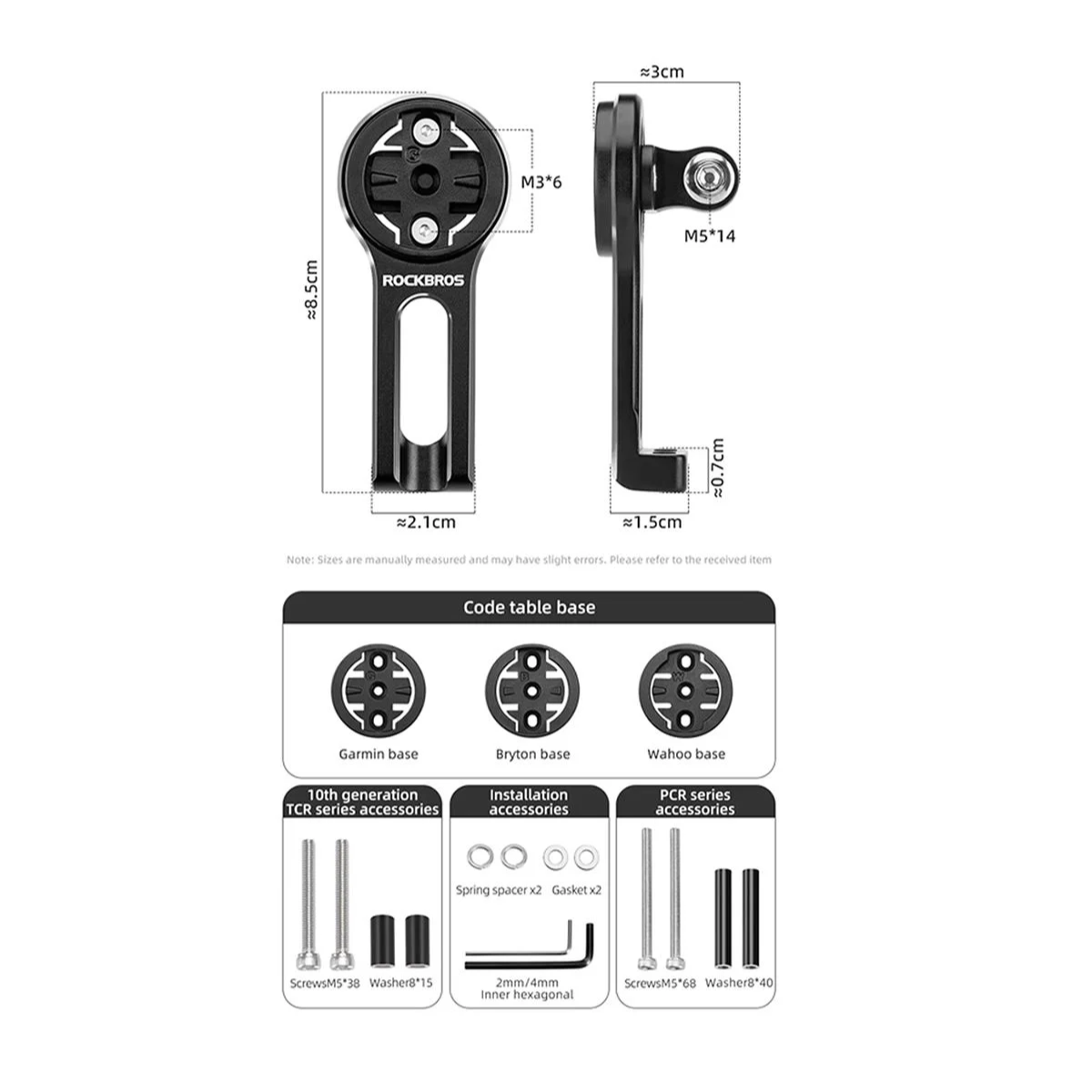 Suporte para GPS Rockbros com fixação Stem Mount