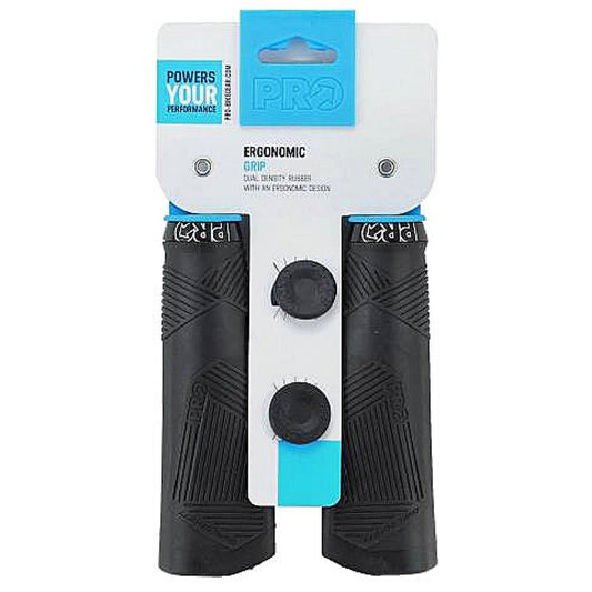 Manopla Pro Bike Gear Ergonomic Dupla Densidade 142X125 Mm Com Travas | Preta