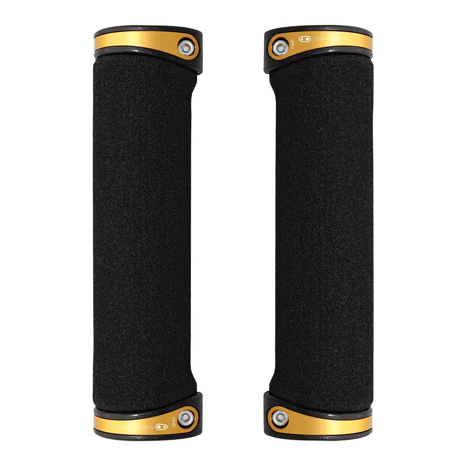 Manopla Crankbrothers Cobalt 130 Mm | Preta E Dourada