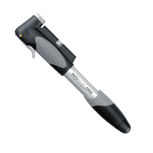 Mini Bomba De Ar Topeak Mini Dual Dxg Com Manômetro 120 Psi | Preta E Prata