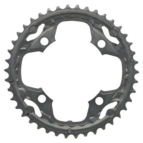 Coroa Shimano Deore Fc-M590 42 Dentes Bcd 104 Mm - Alumínio | Cinza